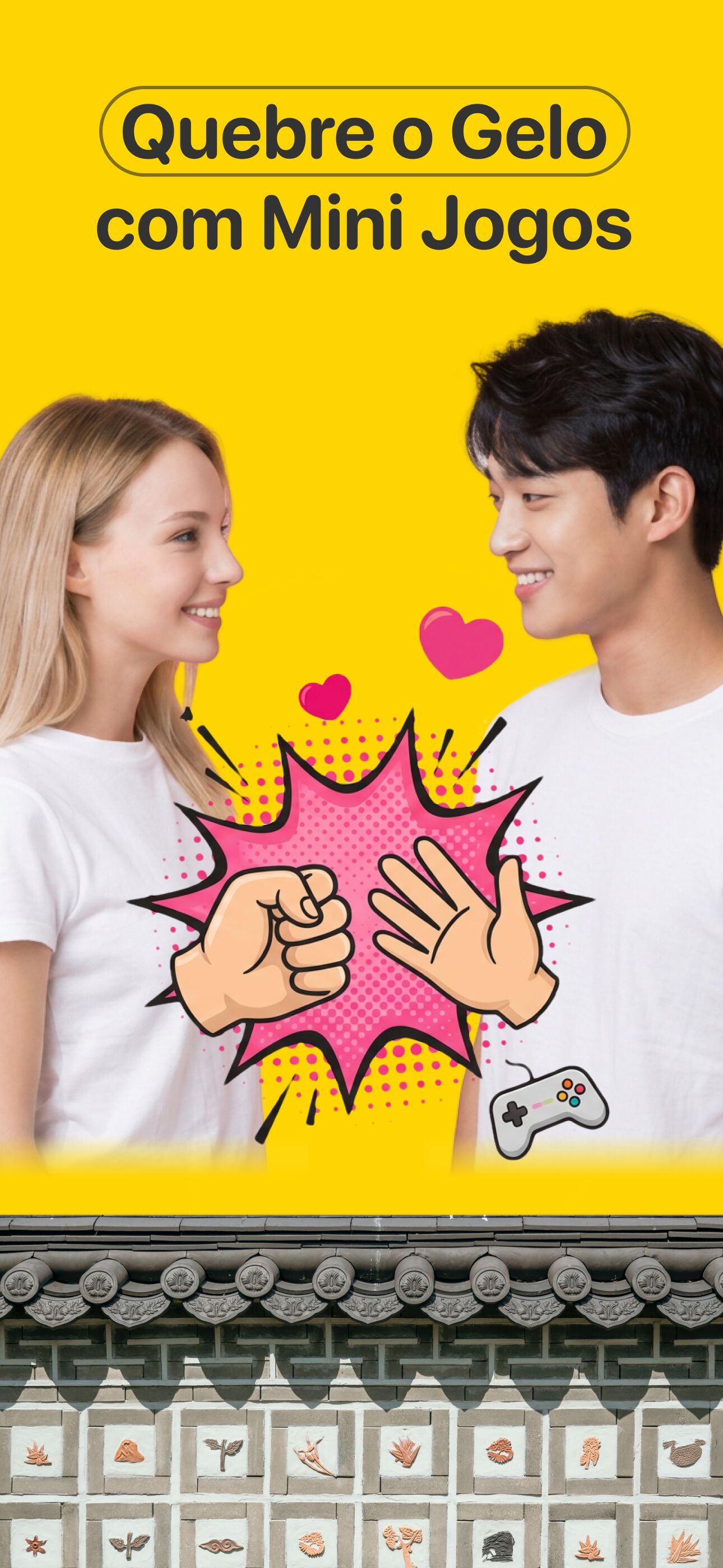 Quebra-gelo com mini jogos